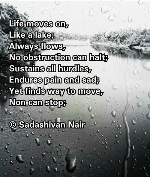 Life Is Lake A Poem By Sadashivan Nair All Poetry