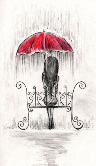 4,071 Girl Umbrella Sketch Images, Stock Photos & Vectors | Shutterstock