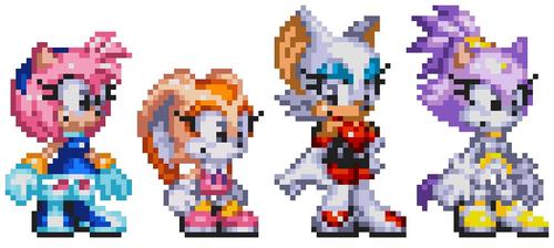 Rouge in Sonic 1 (Sonic Heroes Style)