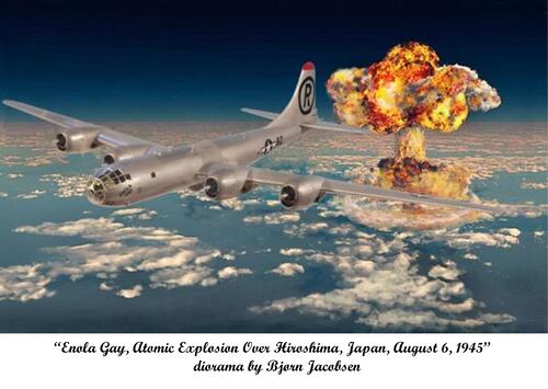 where did thr enola gay take off from to bomb japan