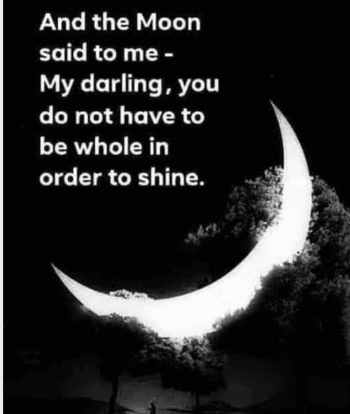 Wisdom from The Moon 🌙, As she said: Darling, when one star burns out, a  brighter star will come. We must learn to let go of falling…