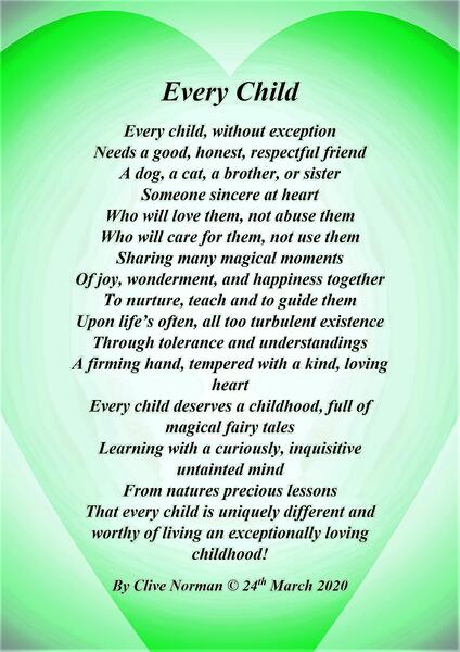 Every Child - a poem by Clive Norman - All Poetry