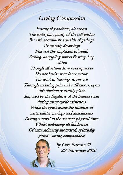 Loving Compassion - a poem by Clive Norman - All Poetry