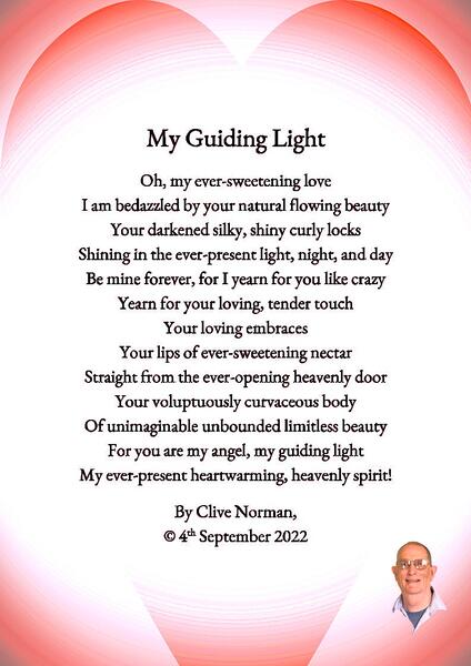 protest Blåt mærke eksplicit My Guiding Light - a poem by Clive Norman - All Poetry