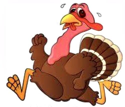 clipart turkey eat ham